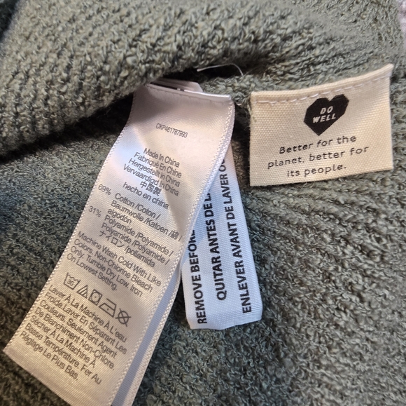 Madewell Button Front Cardigan Light Green Ladies XXS - Picture 5 of 8